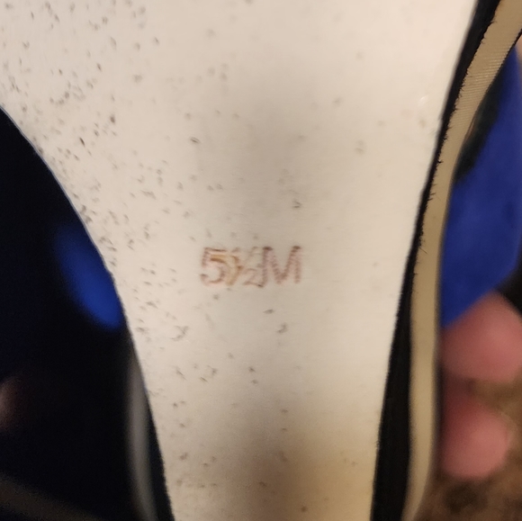 NICOLE MILLER ARTELIER Wiley Suede Wedge Sandal - Black/Blue/Taupe - Size 5.5 - Picture 8 of 8